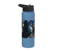Orchidée Inca péruvienne Van Gogh Nuit étoilée Stainless Steel Insulated Water Bottle
