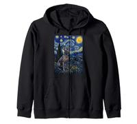 Orchidée Inca péruvienne Van Gogh Nuit étoilée Sweat à Capuche
