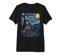 Orchidée Inca péruvienne Van Gogh Nuit étoilée T-Shirt Haut de Gamme