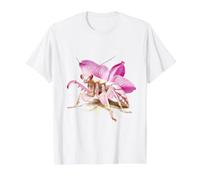 Orchidée mante Belle orchidée mante Merveilles de la Nature T-Shirt Graphique avec Valeur, Homme, Blanc, XL