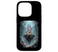 Orchidée Mystique Crystal Island Blooming Futuriste Monde Coque pour iPhone 14 Pro