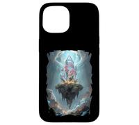 Orchidée Mystique Crystal Island Blooming Futuriste Monde Coque pour iPhone 15