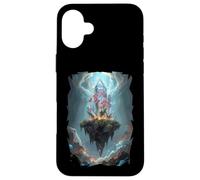 Orchidée Mystique Crystal Island Blooming Futuriste Monde Coque pour iPhone 16 Plus