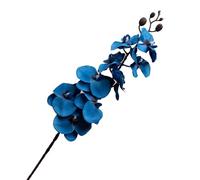 Orchidée papillon en soie artificielle élégante dans un arrangement élégant de 9 fleurs, idéal pour les événements (B)