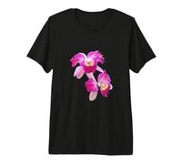 Orchidée Rose Cattleya Laelia Purpurata Formes Mania Magenta T-Shirt Haut de Gamme