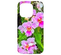 Orchidée Rose Singapour, Princesse Aloha Orchidée Formes Mania Coque pour iPhone 15 Pro