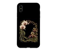 Orchidée Sabot De Vénus Botanique Vintage Art Floral Coque pour iPhone XS Max