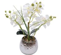 Orchidées artificielles en pot Phalaenopsis blanc arrangement fleurs artificielles plante artificielle orchidée plantes bonsaï décoration à domicile décoration de bureau