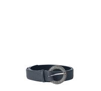 Orciani - Ceinture en cuir Chaîne à billes 3 cm - Femme - Accessoires - Bleu - Taille: 90 CM