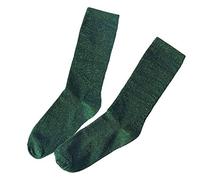 Orcle Lot de 2 paires de chaussettes à paillettes pour femme Style rétro - Vert - taille unique