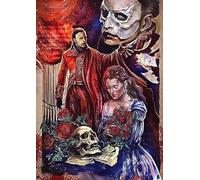 ORCOW Affiches d'art Classiques, Affiche et Impressions sur Toile Le fantôme de l'opéra, Affiches d'art Mural, pour Cadeau de décoration intérieure 40 x 50 cm