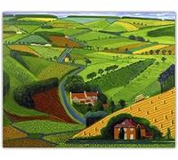 ORCOW David Hockney Affiche et Impressions Chemin à Travers Wals Toile Peinture Salon esthétique Mur Art décor à la Maison Photo 40X60 sans Cadre