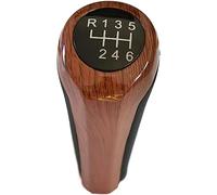 ORDALI Pommeau de levier de vitesse de voiture pour BMW Z4 E85 E86,manette de vitesse Poignée De Boîte De Vitesses Tête remplacement Accessoires,Wood 6 Speed