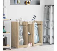 Ordellia Armoire de Golf Chêne Sonoma 102x45x85,5 cm Rangement intérieur Robuste Support Accessoires Sac bandoulière Chariot Parapluie Serviette Brosse Organiseur
