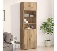 Ordellia Armoire murale, en chêne artisanal, 70 x 42,5 x 40 cm, en bois dérivé du bois, buffet rustique, avec portes, espace de rangement spacieux pour salle à manger, couloir et cuisine