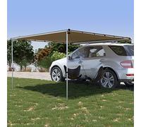 Ordellia Auvent de Camping-Car et Caravane 3x3x2,15 m Beige, Structure Stable en Aluminium, abri léger pour Camping, Voyage, Festival, Plage ou Montagne, Facile à Transporter