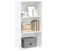 Ordellia Bibliothèque Blanche 60 x 30 x 114 cm en Bois d'ingénierie avec Compartiments Ouverts, étagère Meuble Rangement pour Salon Bureau Chambre, classeur et Stockage Livres DVD