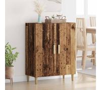 Ordellia Buffet Bois Ancien 70 x 34 x 90 cm, bahut Enfilade Rangement avec 2 Portes, Console Commode pour Salle à Manger Cuisine entrée, Style Rustique