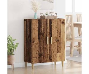 Ordellia Buffet Bois Ancien 70 x 34 x 90 cm, bahut Enfilade Rangement avec 2 Portes, Console Commode pour Salle à Manger Cuisine entrée, Style Rustique
