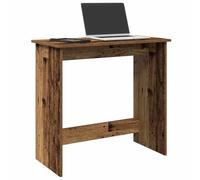 Ordellia Bureau Style Vieux Bois 80x40x75 cm en Bois d'ingénierie avec Surface spacieuse, Design Intemporel pour étude, Chambre ou Salon, adapté au télétravail, Ordinateur, Gaming, Rangement
