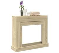 Ordellia Cadre de cheminée en chêne Sonoma - 100 x 30 x 87,5 cm - Pour cheminée électrique - Étagère décorative - Facile d'entretien - Support mural