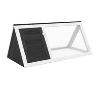 Ordellia Cage en Bois Gris pour Lapins et Petits rongeurs, abri extérieur modulable avec Grillage en Fer résistant, Habitat Pratique pour Dormir, Jouer et se Cacher en intérieur ou extérieur