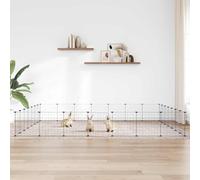 Ordellia Cage pour Animaux de Compagnie modulable en Acier Enduit de Poudre avec Porte 28 Panneaux 35x35 cm adaptée pour rongeurs Lapins Hamsters Souris et Chinchillas Protection intérieure et