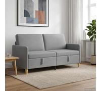 Ordellia Canapé 3 Places Gris Clair en Polyester avec Coffre Rangement, Structure métal et Bois d ingénierie, 172 x 78 x 87 cm, Design pour Salon intérieur et Usage Quotidien