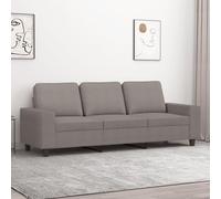 Ordellia Canapé 3 places, taupe, 180 cm, structure en métal robuste, rembourrage confortable, design moderne, canapé durable