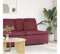 Ordellia Canapé modulaire module central avec coussin, bordeaux, tissu textilène de 100 cm avec cadre en métal, 1 module d'assise pour paysage, chambre d'amis, salon et détente
