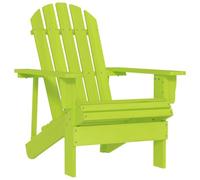 Ordellia Chaise Fauteuil Adirondack de Jardin en Bois de Sapin Massif Vert, siège avec Dossier et accoudoir, 69,5 x 86,5 x 89,5 cm, pour terrasse, Balcon, Patio et détente extérieure