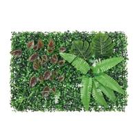 Ordellia Clôture à Plantes artificielles 24 pièces Vertes en PE, Dimensions 40x60 cm, idéale pour aménager Jardin, terrasse ou Balcon, offrant intimité, décoration Naturelle
