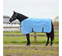 Ordellia Couverture de cheval pleine aqua 85 cm polyester respirante imperméable couverture d'hiver pour écurie, pâturage et paddock Couverture d'extérieur légère avec fermeture de poitrine et rabat