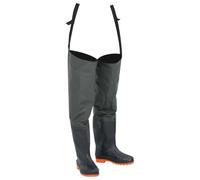 Ordellia Cuissardes Vert foncé Taille 38 en PVC Enduit, Bottes de pêche étanches, Bretelles réglables, résistantes à l'eau pour Chasse, Agriculture, Promenade en forêt, pêche en rivière