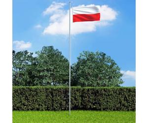 Ordellia Drapeau Pologne 90x150 cm en Polyester coloré pour extérieur Jardin Maison Balcon terrasse événement Sportif fête Mariage décoration signalisation avec œillets en Laiton