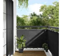 Ordellia Écran de Balcon Anthracite en Polyester Oxford 90x800 cm avec œillets Aluminium, Protection Solaire UV résistante à l'eau, Installation Facile pour Jardin terrasse Piscine extérieur