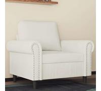 Ordellia Élégant fauteuil crème 60 cm en velours doux, fauteuil de salon confortable avec structure en métal robuste, canapé confortable pour le salon et la détente