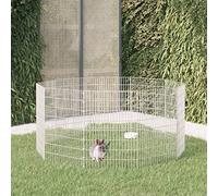 Ordellia Enclos modulable pour Animaux en Fer galvanisé 10 Panneaux 54x80 cm, sécurisé et Durable pour Lapins Hamsters Chinchillas furets, Utilisation intérieure ou extérieure
