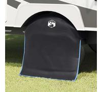 Ordellia Enjoliveur Noir et Bleu 108 x 76 cm Oxford, Accessoire de Protection pour Roues de Camping léger, Résistant aux intempéries, Facile à Fixer pour randonnées et activités extérieures