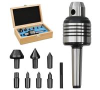Ordellia Ensemble de centrage MT2 10 pièces acier résistant à haute précision pour usinage de pièces délicates, charge jusqu'à 200 kg, vitesse 3000 tr/min, pour travail précis en atelier