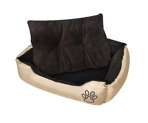 Ordellia Lit chaud pour chien avec coussin rembourré, taille L 75 x 58 x 19 cm, dessous antidérapant, imperméable, pour caisse, niche, canapé, voiture, lit facile d'entretien pour chien et chat