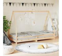 Ordellia Lit pour enfant 80 x 200 cm en pin massif, design avec sommier à lattes, cadre de lit bas pour tout-petits et chambre d'enfant, sans matelas