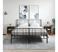 Ordellia Lot de 2 tables de chevet - Aspect chêne marron - 40 x 35 x 50 cm - En bois - Console de chevet moderne avec tiroir - Table d'appoint stable pour chambre à coucher, salon