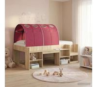 Ordellia Lot de 2 tunnels de lit en polyester rouge pour lit king size 211 x 67,5 x 2 cm pour chambre à coucher intérieur respirant forme moderne 1,4 kg pour aménagement calme