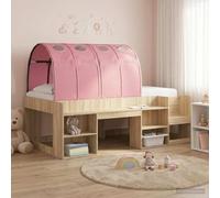 Ordellia Lot de 2 tunnels de lit rose en polyester pour lit king size, 211 x 67,5 x 2 cm, pour chambre à coucher, intérieur, accessoires de lit modernes pour un effet calme et des lignes épurées