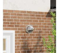 Ordellia Lot de 8 grilles d'aération argentées 200 mm en acier inoxydable avec écran en maille, déflecteur de pluie, pour ventilation murale ou plafond, pour garage, cuisine, salle de bain