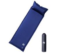 Ordellia Matelas de Camping autogonflant avec Oreiller Bleu Marine léger et Compact idéal pour randonnée Bivouac Trekking Camping extérieur Robuste Isolation Thermique pour Un Sommeil Confortable
