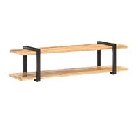 Ordellia Meuble TV en bois massif de manguier rugueux, 160 x 40 x 40 cm, style industriel, meuble bas robuste pour salon et chambre à coucher, meuble de divertissement polyvalent