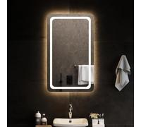 Ordellia Miroir de salle de bain LED 60 x 100 cm Verre 4 mm IP65 étanche Connecteur USB Câble 1,5 m Miroir mural pour salle de bain Miroir cosmétique avec crochet pour montage vertical ou horizontal