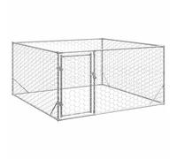 Ordellia Niche d'extérieur pour Chien en Acier galvanisé avec Porte verrouillable, 2 x 2 x 1 m, abri Robuste pour Jardin terrasse, idéal pour Animaux de Compagnie et activités en extérieur